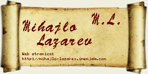 Mihajlo Lazarev vizit kartica